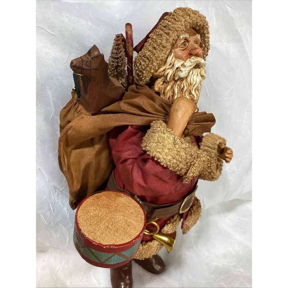 Kurt Adler Santa's World Paper Mache Santa Table Piece 10